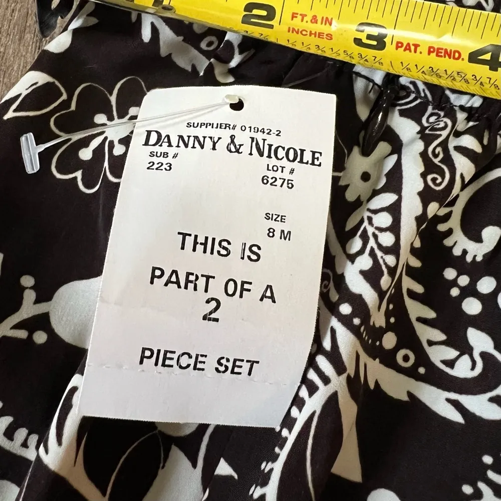 Danny & Nicole brown and white patterned skirt size medium NWT - Image 4
