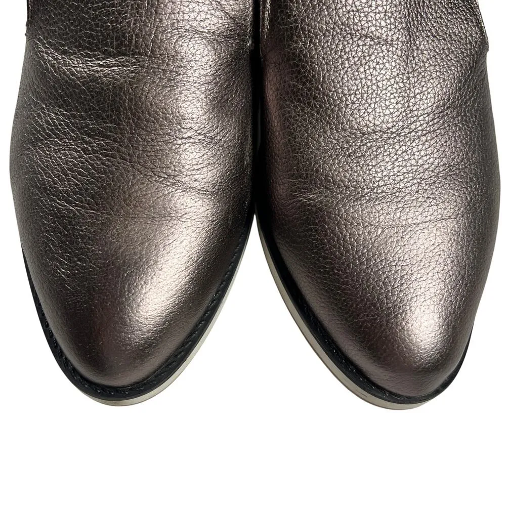 Com + Sens Metallic Wedge Slip On Loafer Comfort Shoes Gel Insole Size 9.5 Gold - Image 9