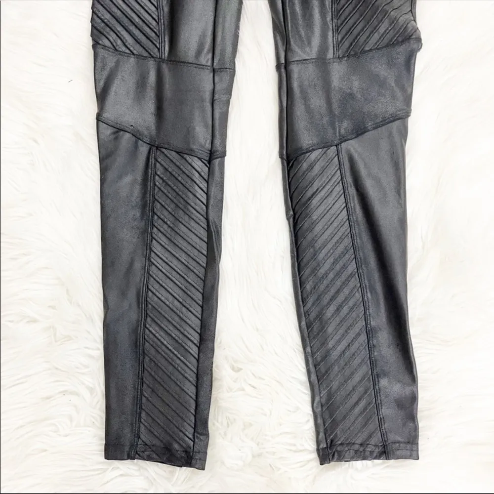 SPANX Faux Leather Moto Leggings - Image 4