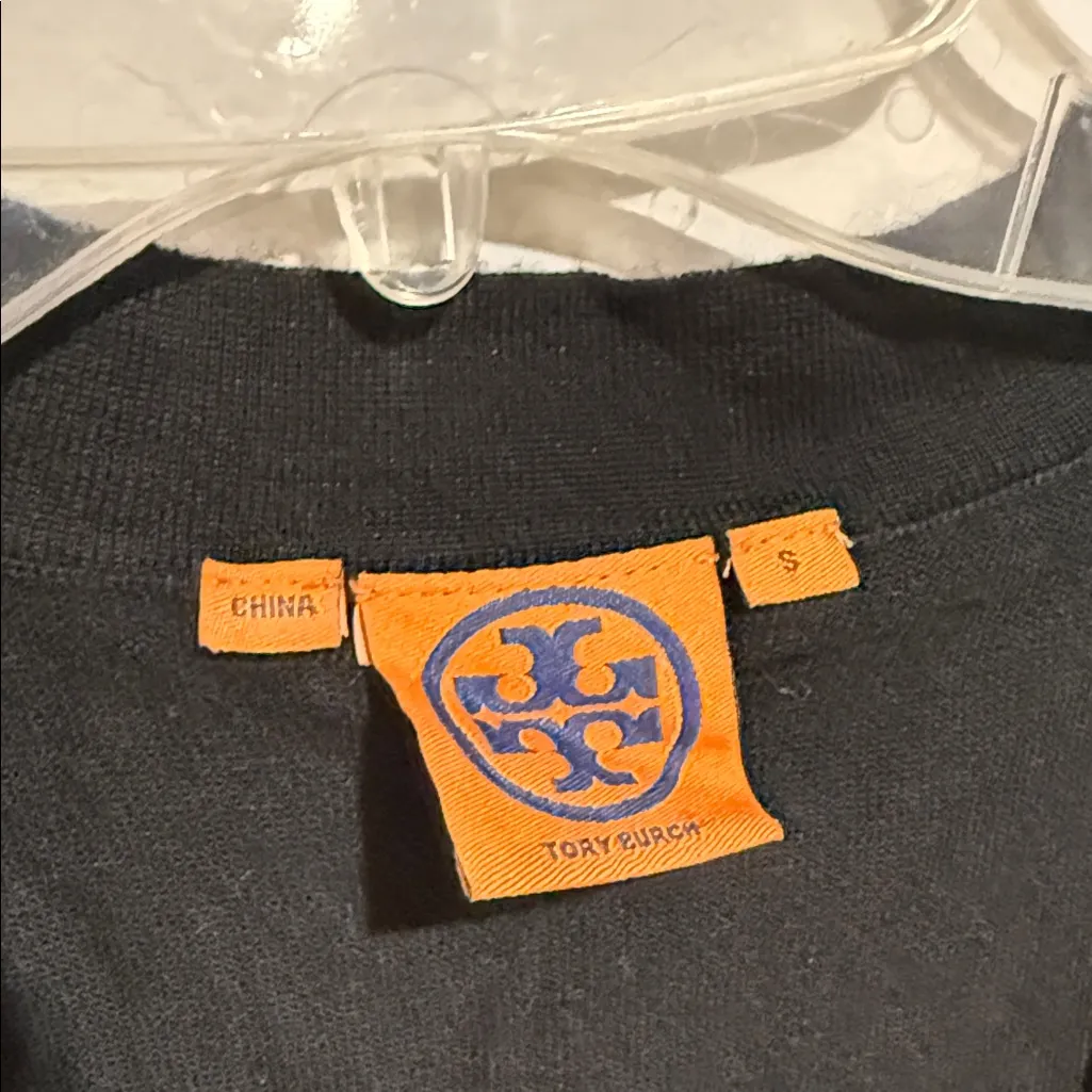 Tory Burch Black Cardigan with Sequin Trim - Image 10