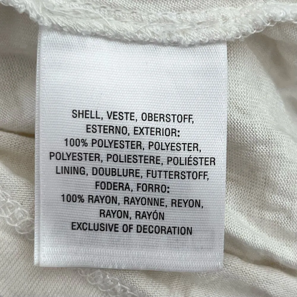 Anthropologie‎ Akemi + Kin Ara Embroidered White Lace Top, Size XS - Image 9