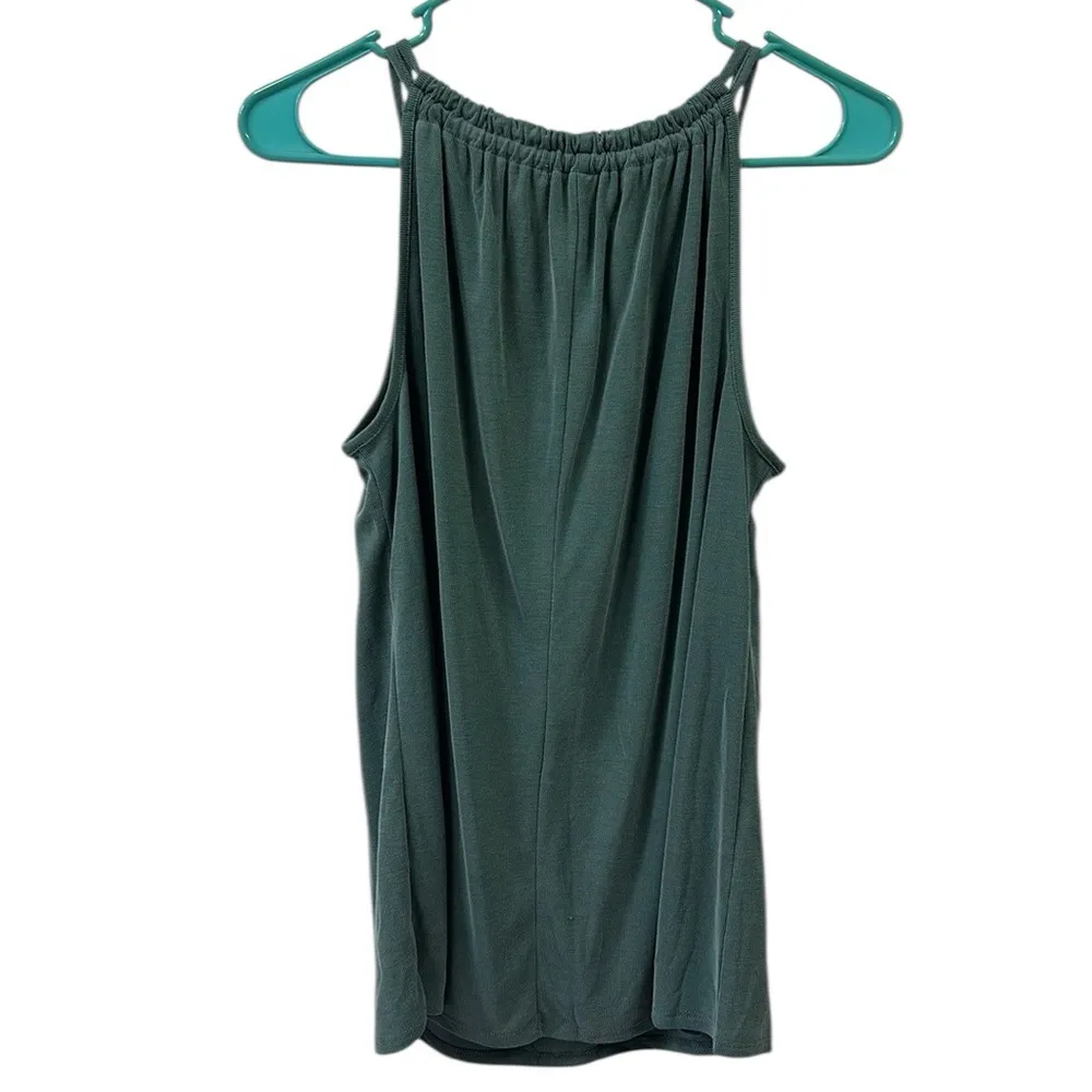 Green Envelope Dark Teal Sleeveless Ribbed Stretch Tank Top Womens Medium - Image 8