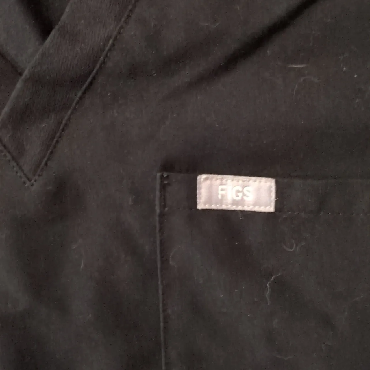 FIGS  Black Catarina Scrub Top Size XL - Image 2