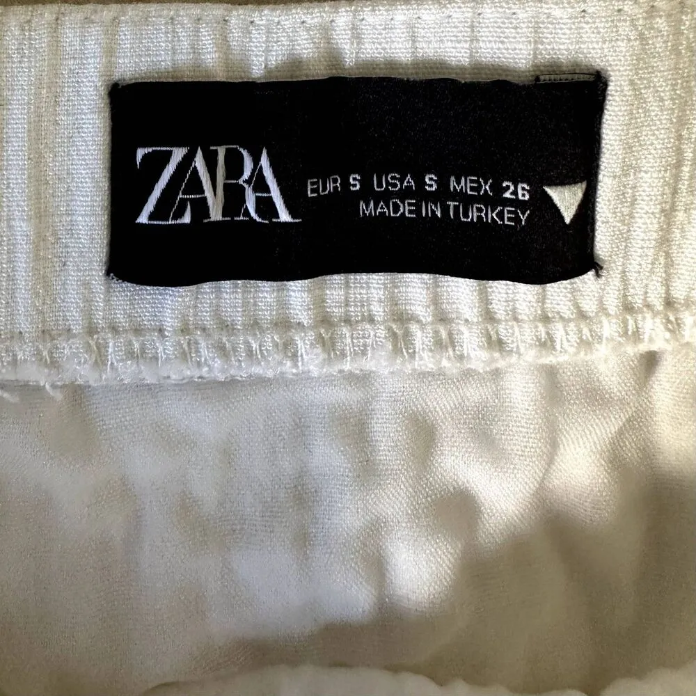 Zara Mini Skirt in White - Image 6