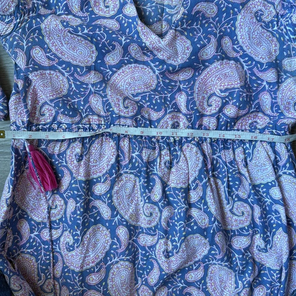 LA Plage Emily Maxi Dress in Jacaranda Paisley Print Small Pink - Image 11