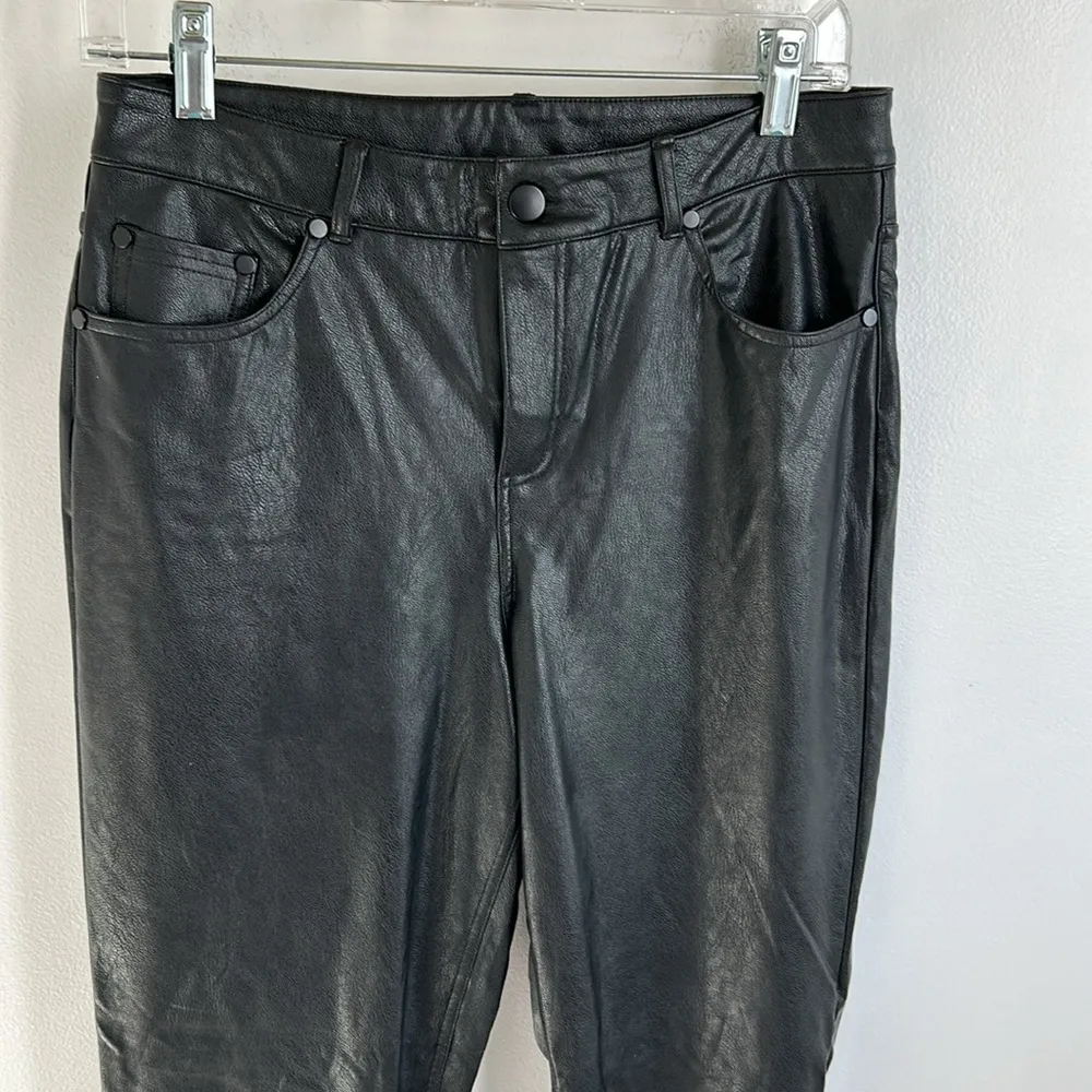 Commando Black Faux Leather Five Pocket Pants - Image 6