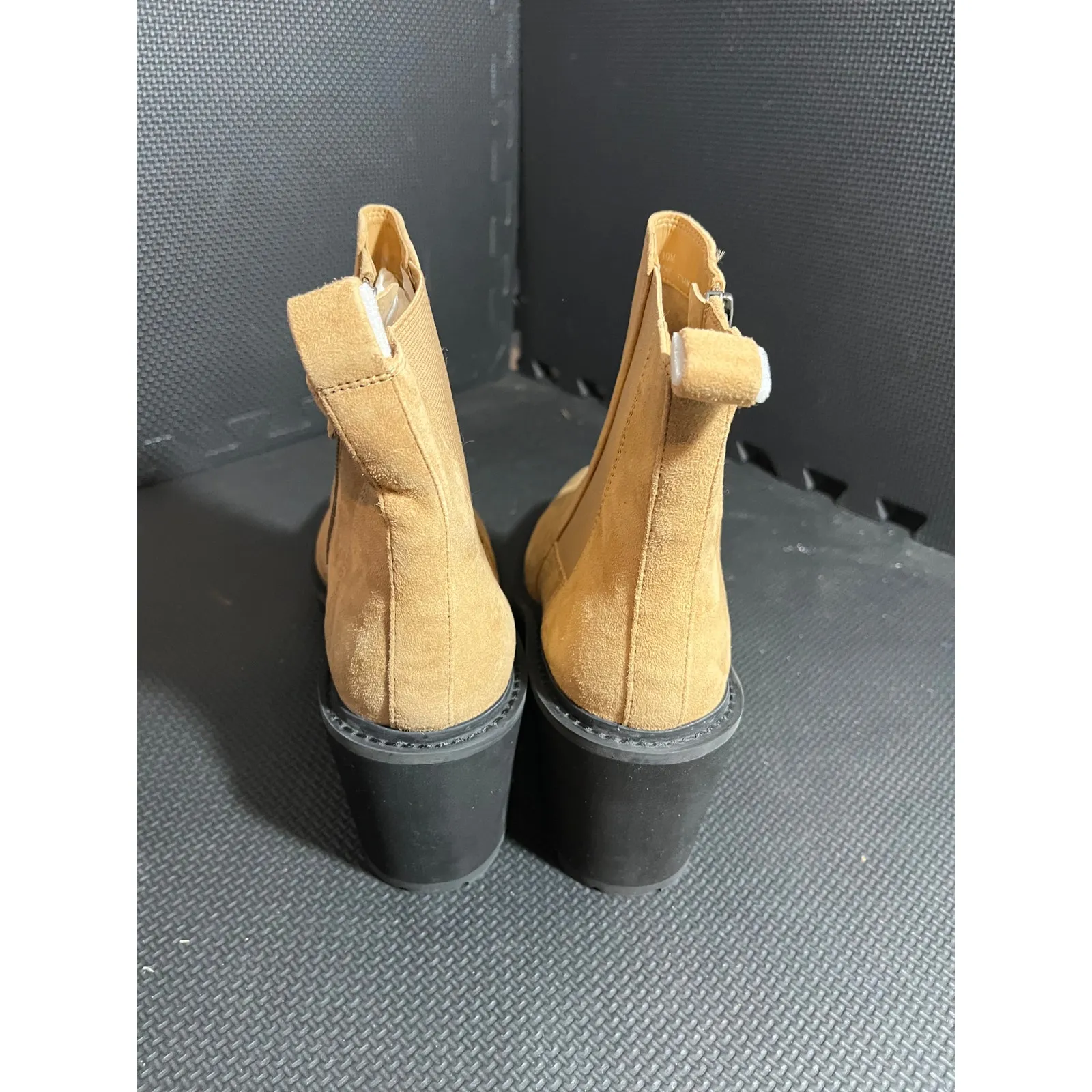 Linea Paolo Indio Wedge Boots Camel Suede‎ Women's Shoes NEW Size 10M Tan - Image 6