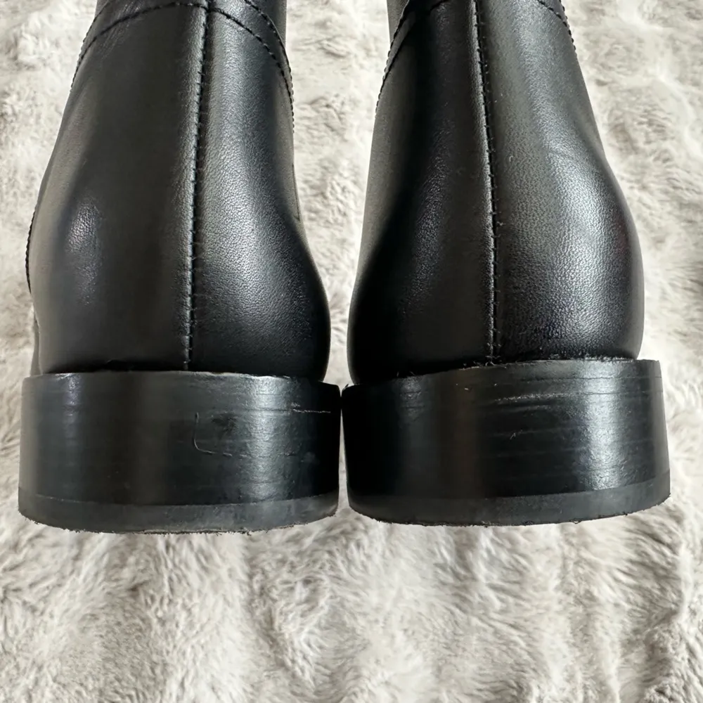 Antonio Melani leather boots size 8.5 black and brown - Image 4