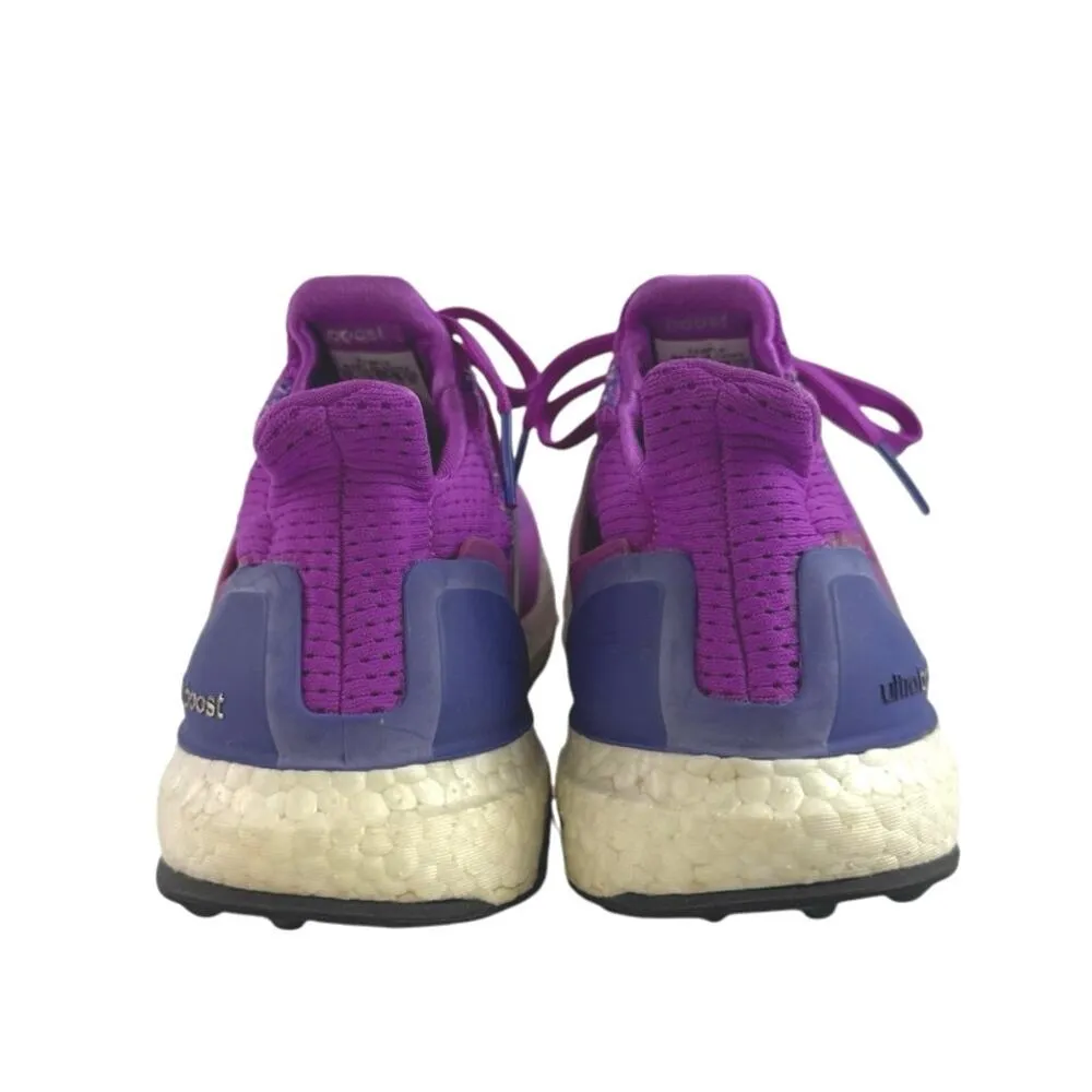 Adidas Ultra Boost Women's Purple Lace Up Low Top Running Sneakers Shoes Size 7 - Image 3