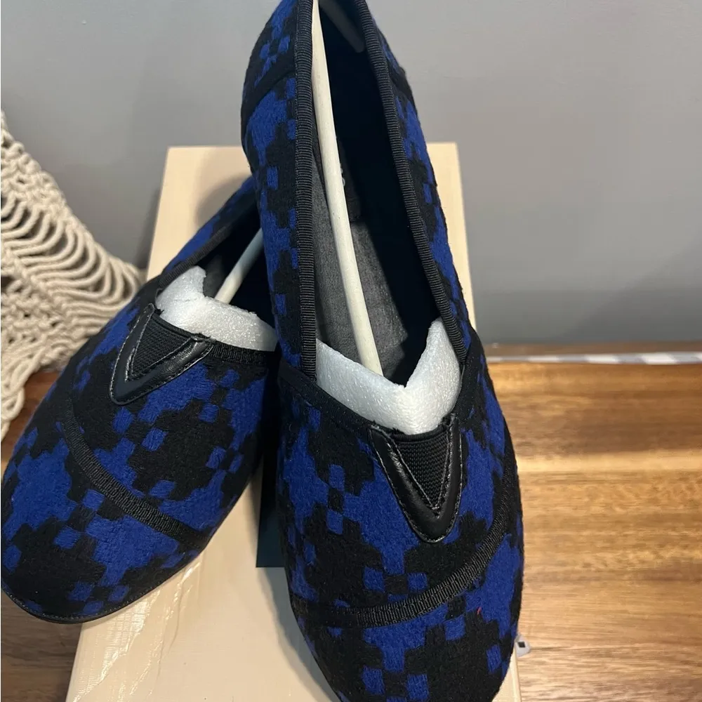 Theme Blue Cobalt and Black Loafers Flats Size 9.5 - Image 3