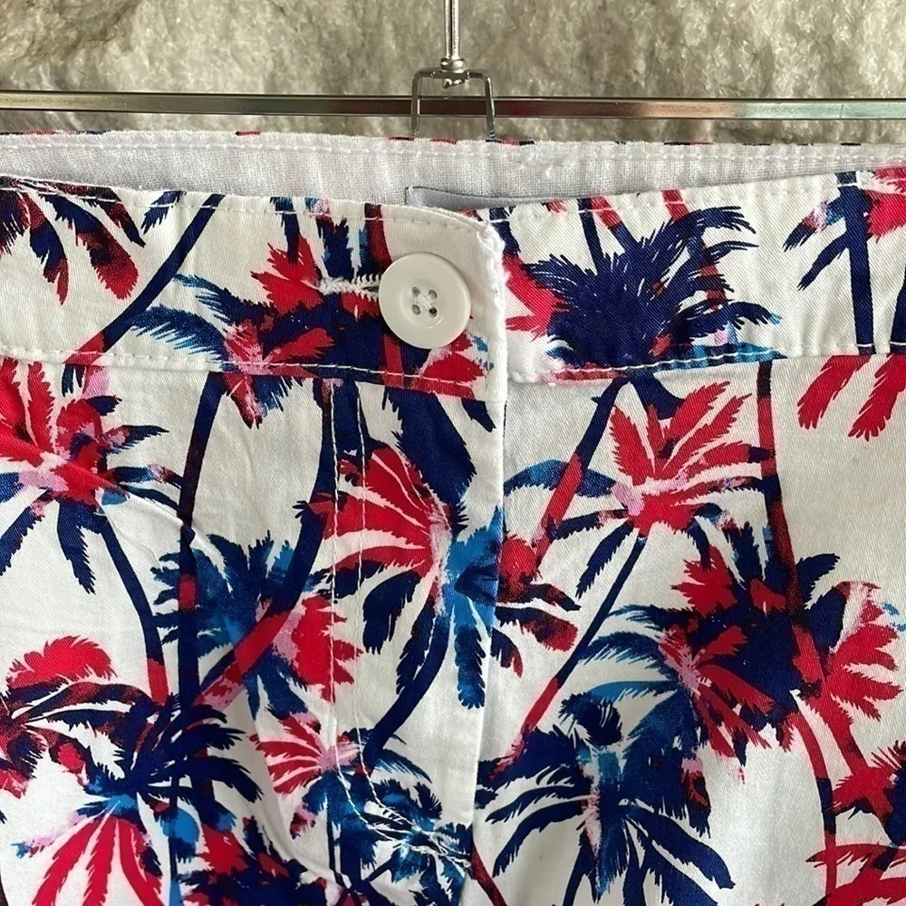 Caribbean Joe Palm Tree Print Shorts Size 10 - Image 3