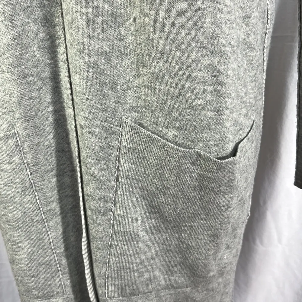 Eileen Fisher Reversible Cashmere Blend Open Cardigan - Image 8