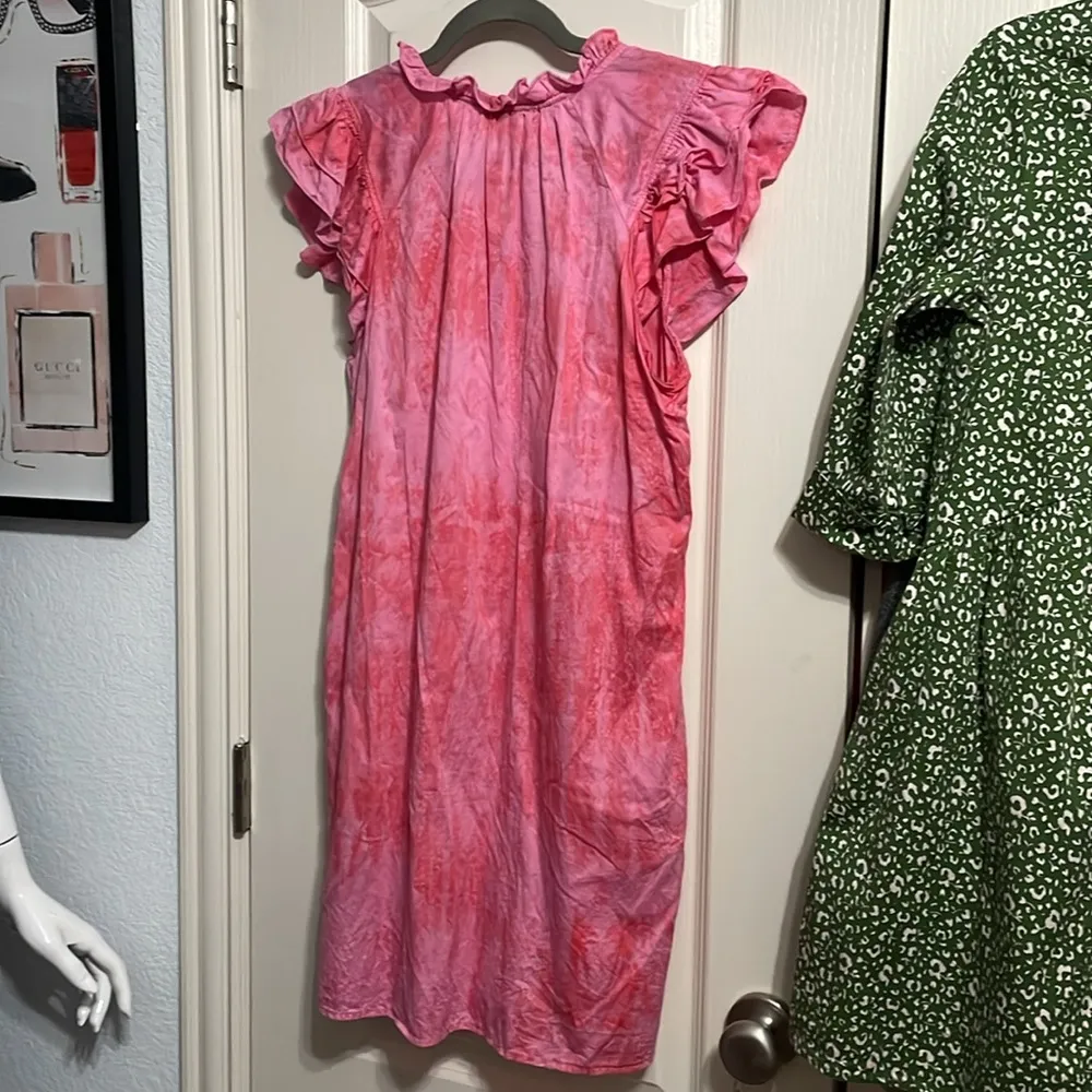 💙💖 Stark X Poplin Dreamy Dress in Pink Tie Dye Size XS - Image 3