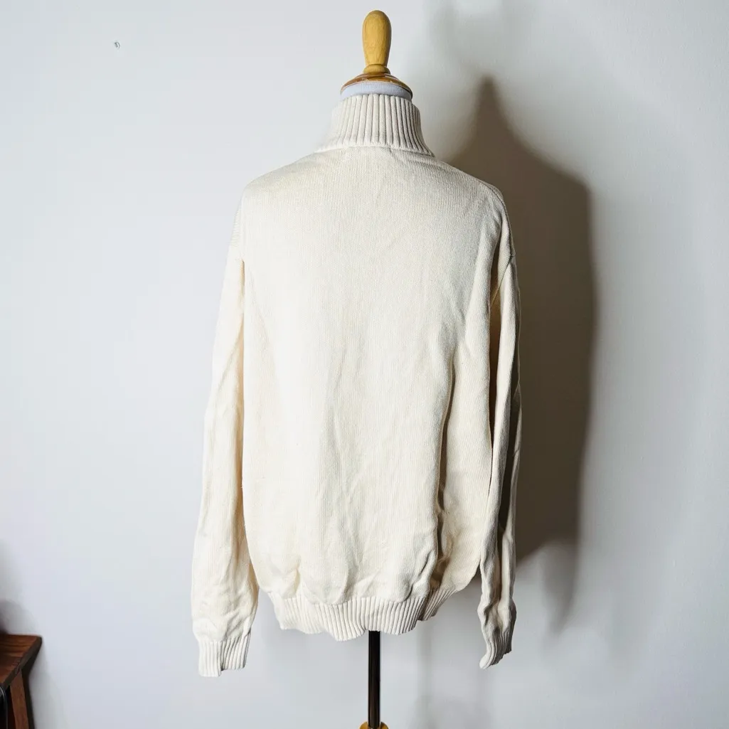 Brandy Melville Cream 1/4 Zip Aleah Pullover Sweater - Image 7