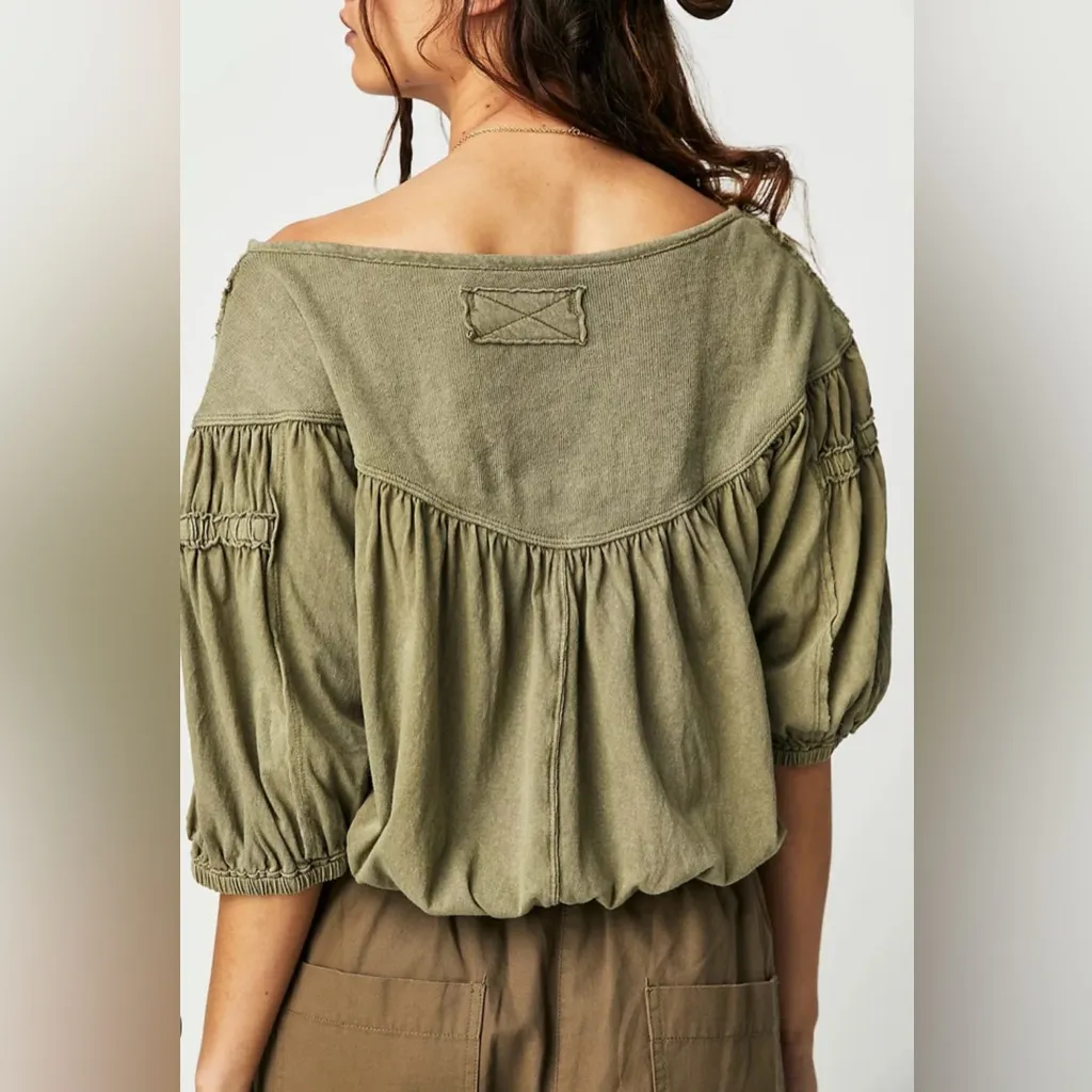 Free People No Good Alone Tee size Medium in Willow Green - Image 2