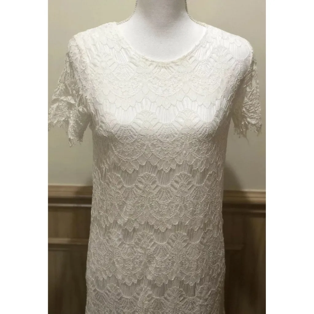 Kimchi Blue Shift Dress  ~ Size Small ~ Ivory ~ Lace - Image 3