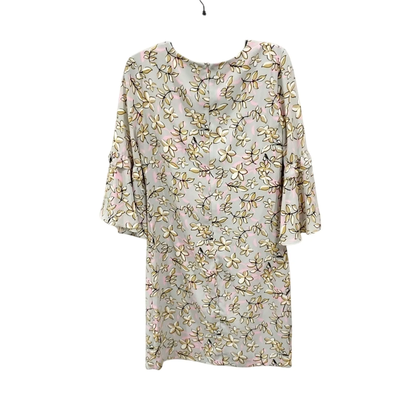 Banana Republic Factory 3/4 Sleeve Gray Floral Dress Career Professional Size 0 - Image 2