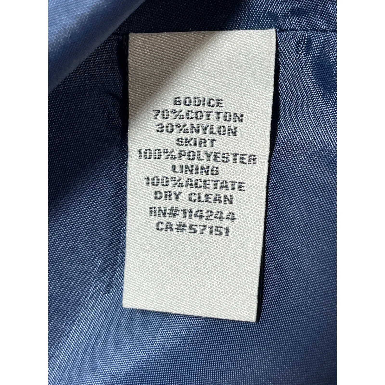 Eliza J Womens Blue Floral Lace Scalloped V-Neck 3/4 Sleeve Mini A-Line Dress 2 - Image 4