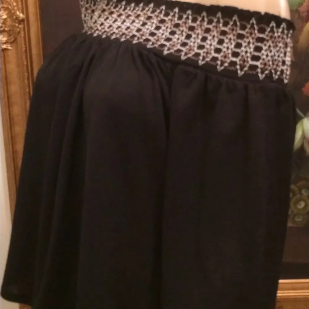 Womens A.P.T. 9 Off Shoulder top Semi Loose Top Black Size Small 3/4 Sleeve NEW - Image 5