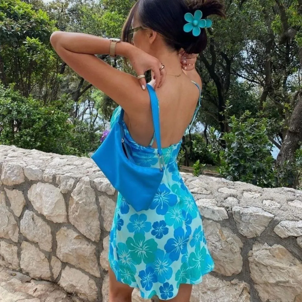 Zara mini floral dress bloggers favorite Size M - Image 3