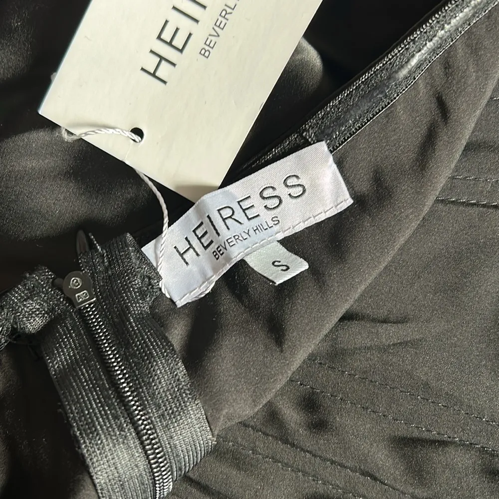 Heiress Beverly Hills silky corset top in black - Image 5