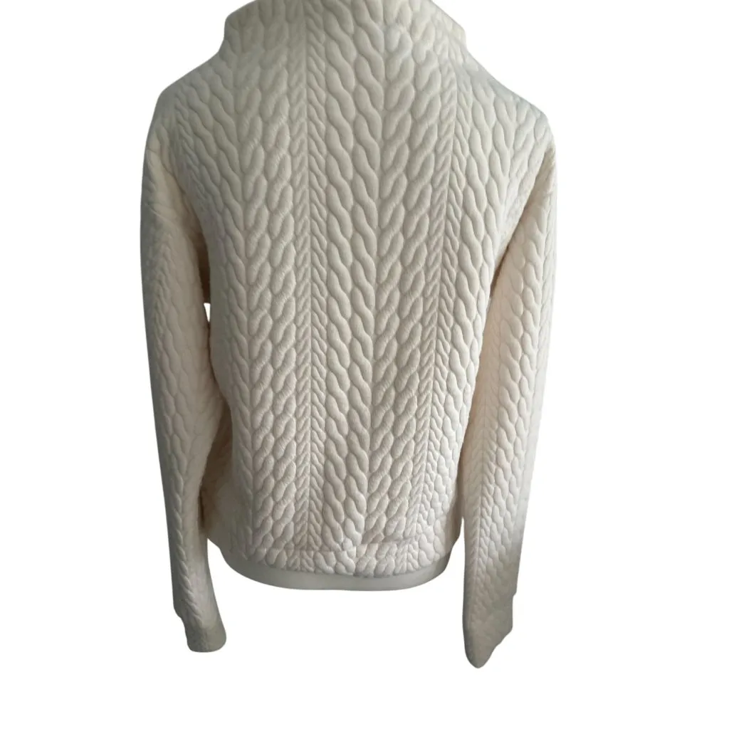 GAP Fit Cream Mockneck Long Sleeve Top Size XS - Image 6