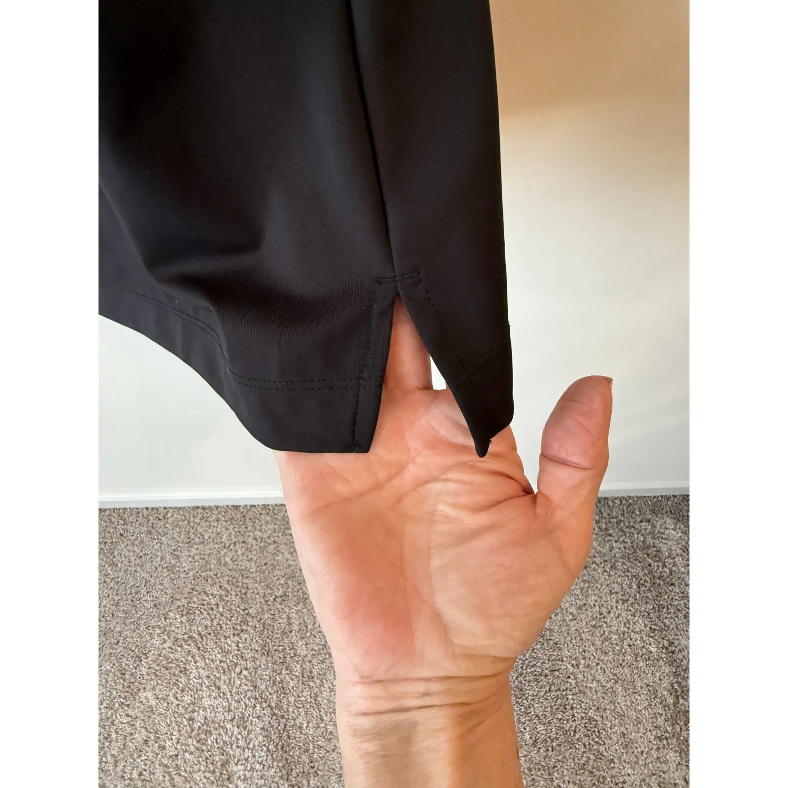 Old Navy Active Powersoft Built-in Bra Mini Dress Black Women's Size Medium - Image 5