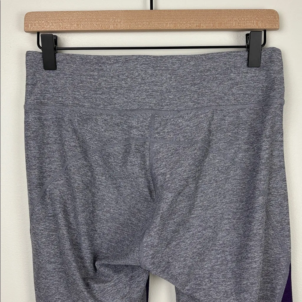Outdoor Voices Two Tone Warmup Leggings 7/8 Women’s Size Medium Purple Gray - Image 7