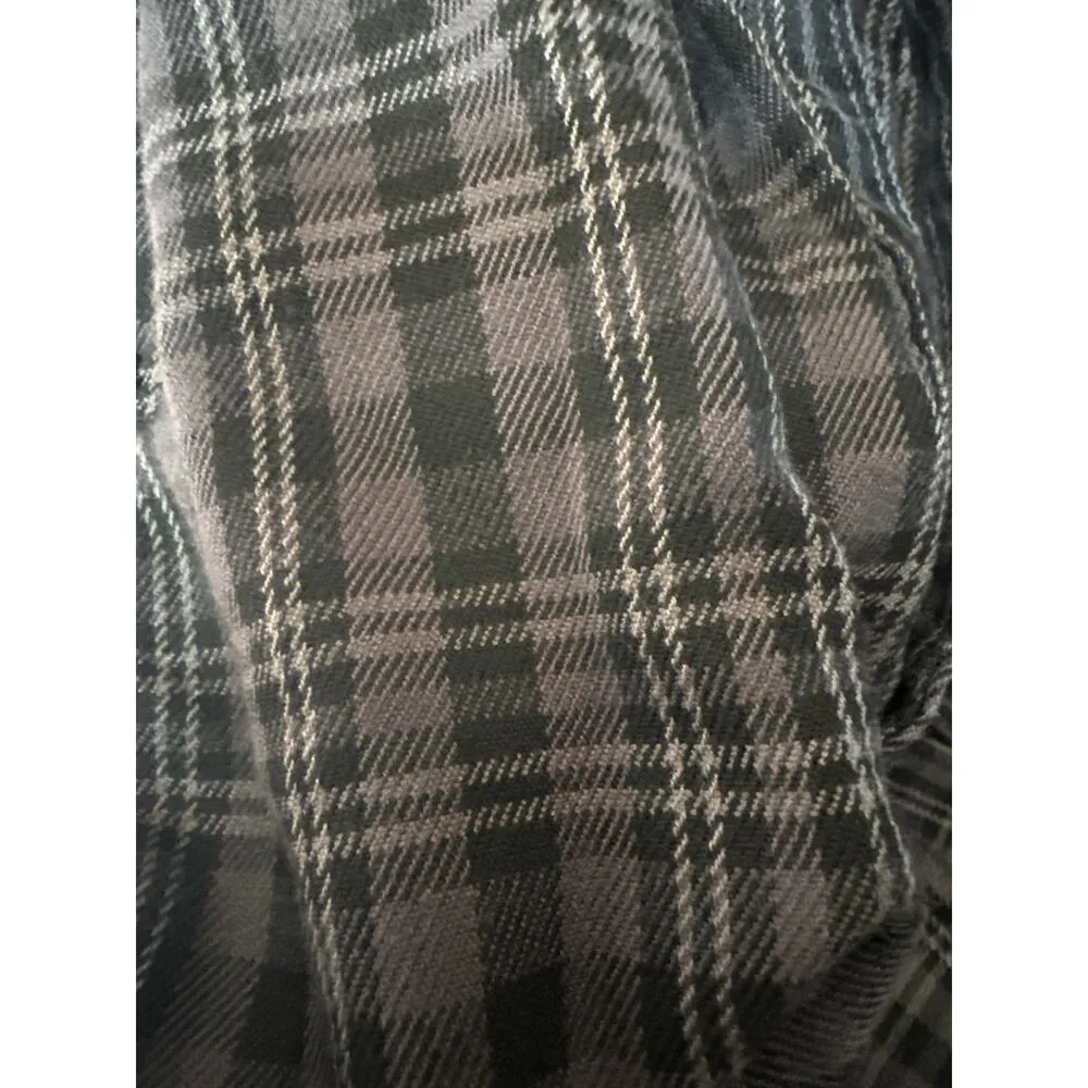 Hot Topic Black & Grey Pleated Plaid Suspender Mini Skirt size small - Image 7