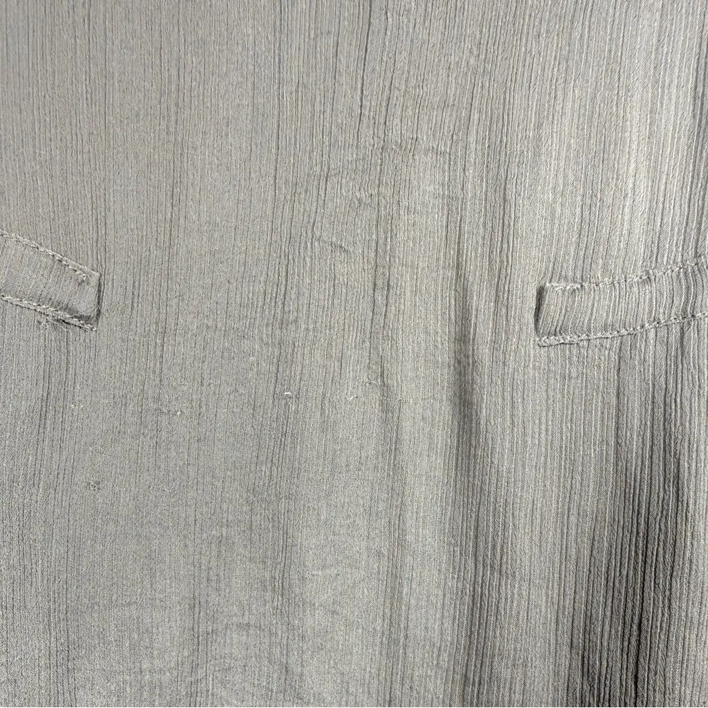 Free People Y2K Vintage Taupe Whimsygoth Fairy Embroidered Tunic Sz S Crochet - Image 5