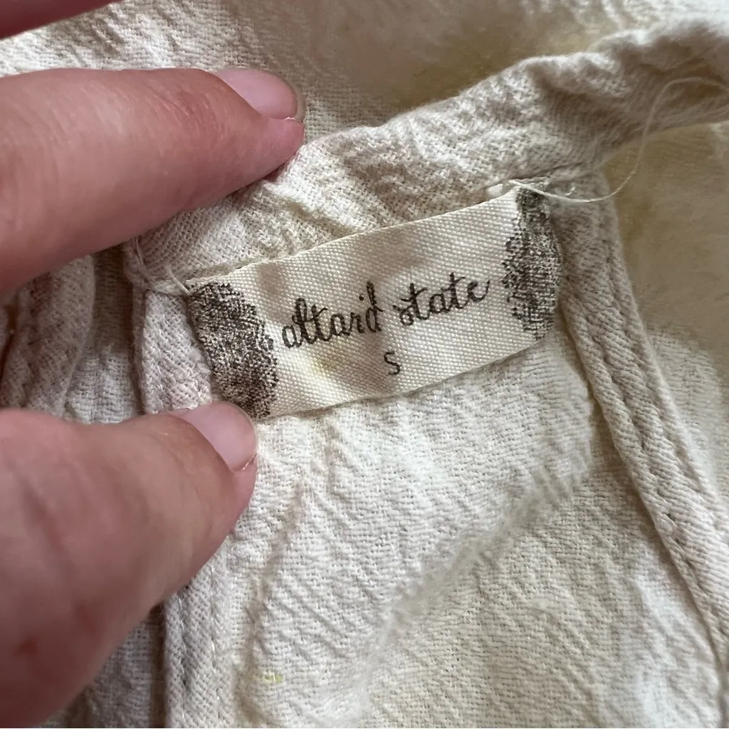 Altar’d State Cream Lace Front Sleeveless Midi Dress Size S - Image 4