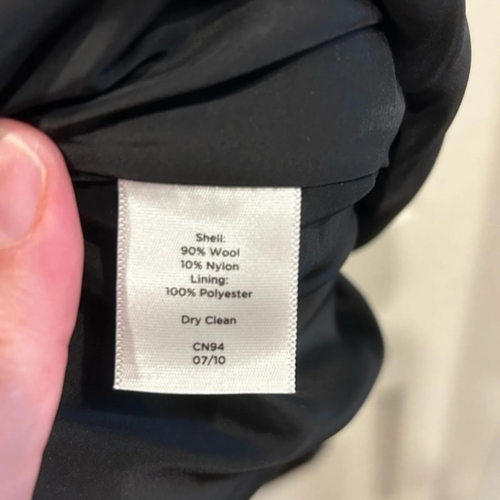 Talbots‎ Navy Blue Blend Pencil Skirt 14 Classic Business Career Tailored Office - Image 5