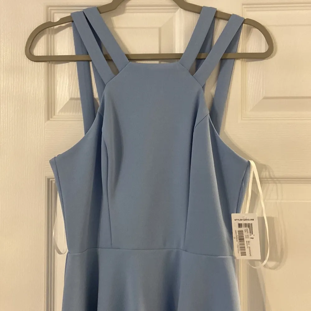 B.Darlin Dress size 9/10 beautiful color baby blue /lilac length 31” bust 30” - Image 3