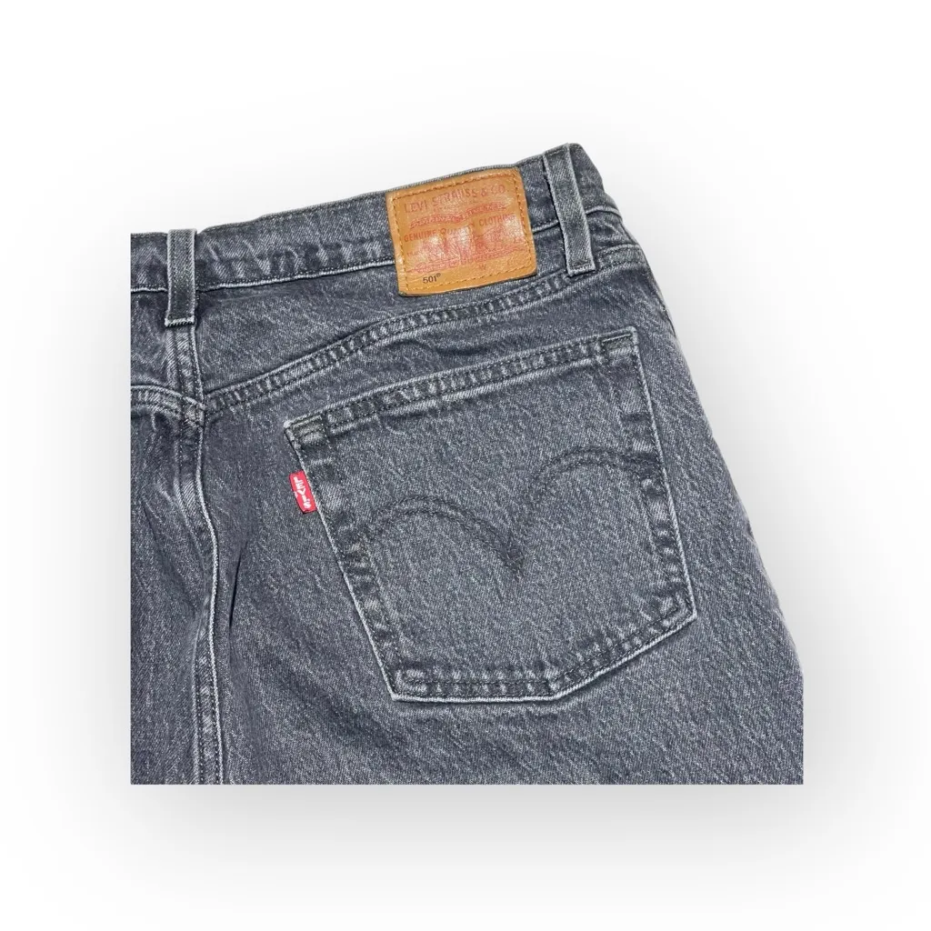 Levi’s x Free People ✪ 501 Crystal Crop Stretch Jeans ✪ Black Wash ✪ 30 Y2K Vibe - Image 12