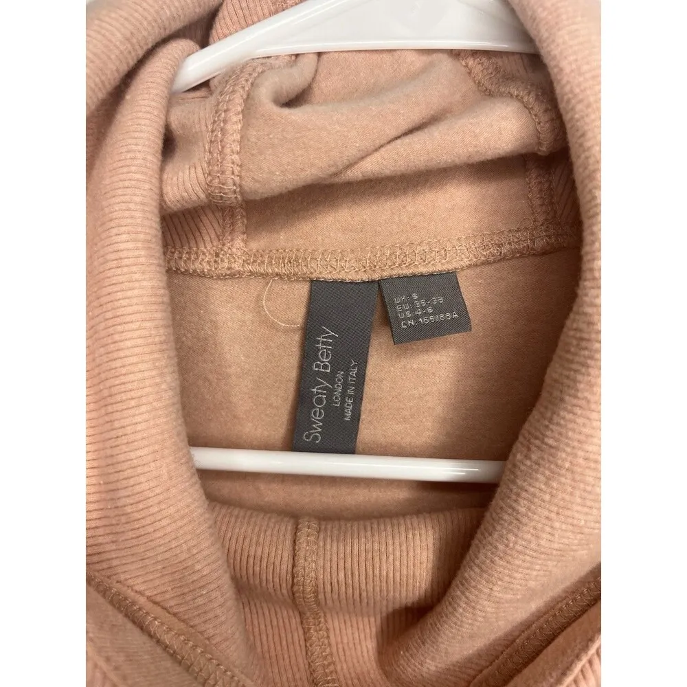 SWEATY BETTY Escape Luxe Hoodie Hoody Top Size Small 4 Cowl Comfort Gym - Image 7