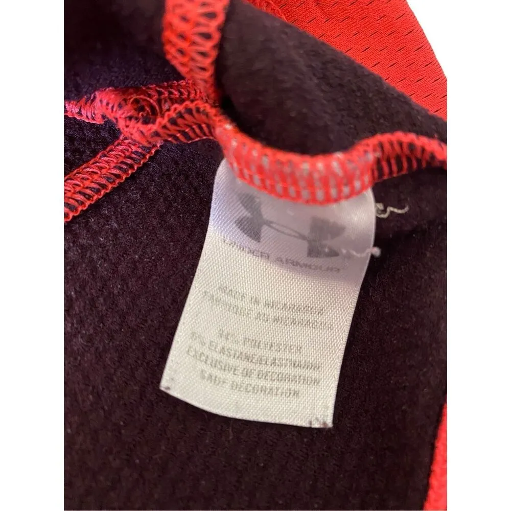 Under Armour Fitted Cold Gear Hooded Long Sleeve Shirt Workout Sports Athletic - Image 9