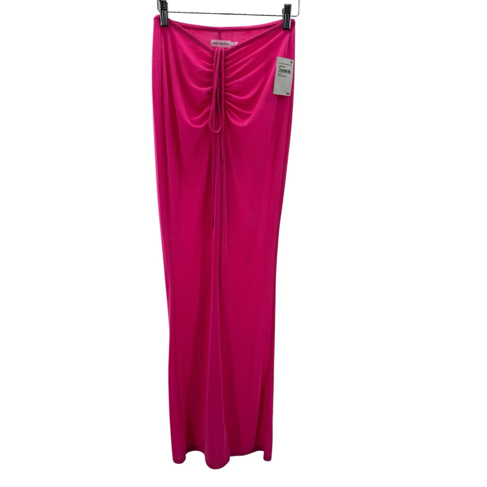 Good American Shimmer Cover-Up Pants Hot Pink‎ High Waist Swim Size Large NWT - Image 2
