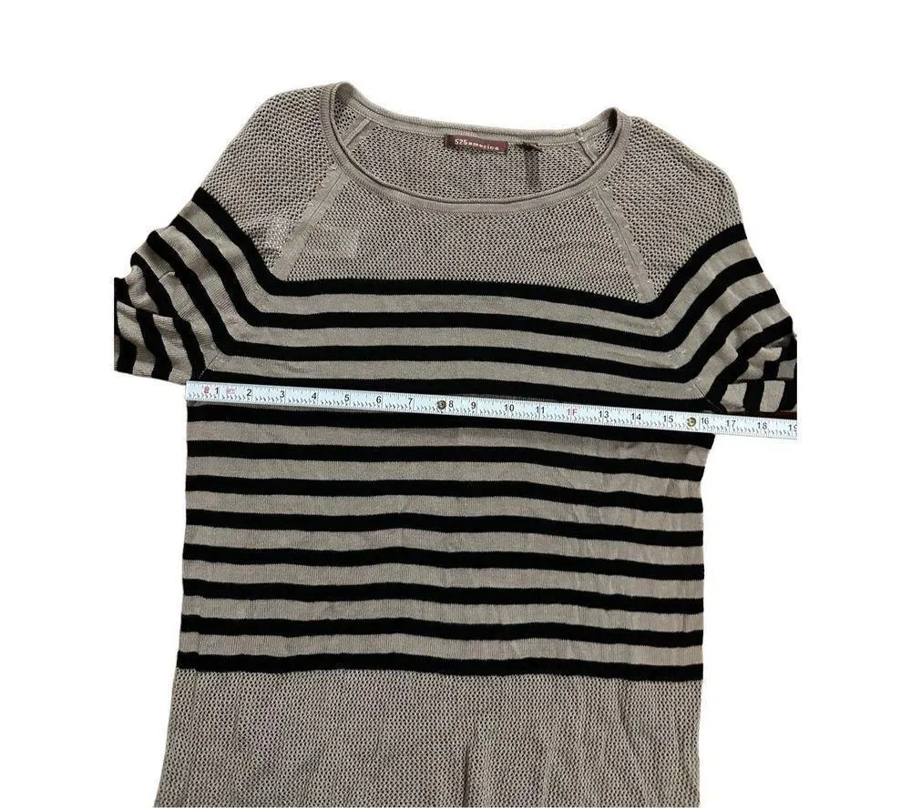 525 America black & light brown knit sweater sz small Black - Image 5