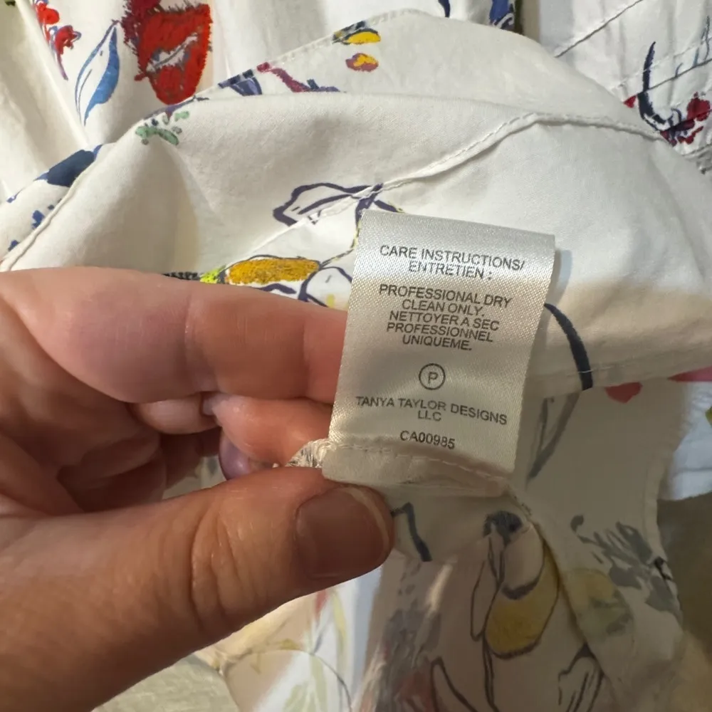 Tanya Taylor Stassi Floral Top size 10 Like New! - Image 8