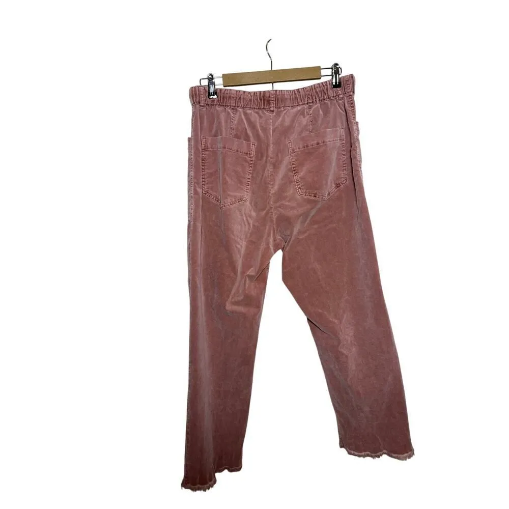 Free People City Slouch Cord Pants – Women’s Size M Cropped Drawstring Cords - Image 4