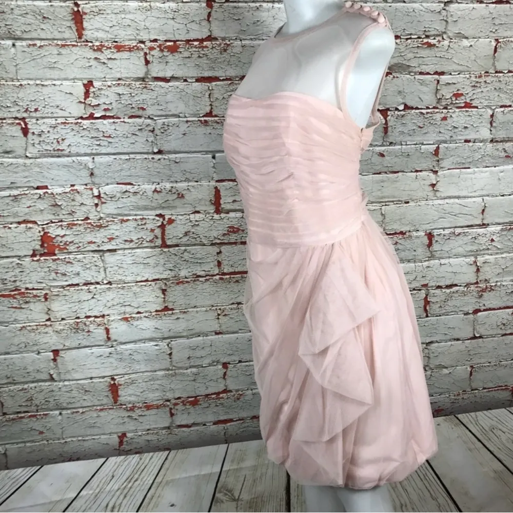 White by Vera Wang Dress Sleeveless Sz 16 Dance Party Prom Cocktail Formal Drape - Image 3