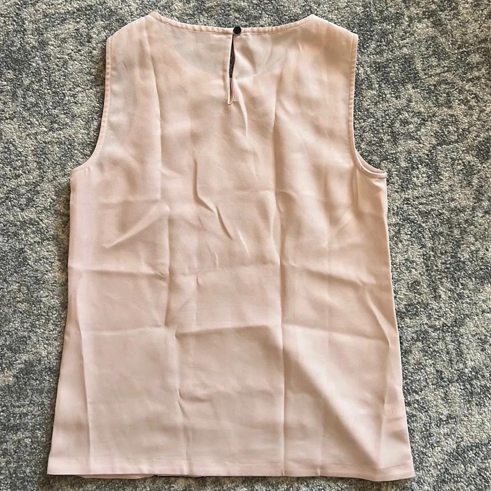 LOFT Lace Detail Sleeveless Blouse - Image 3