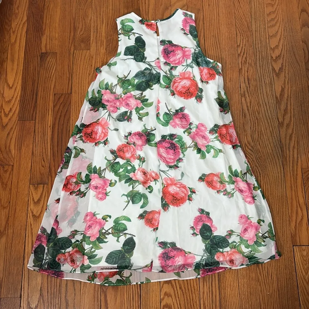 Calvin‎ Klein Shift Dress Floral white size 6 - Image 2