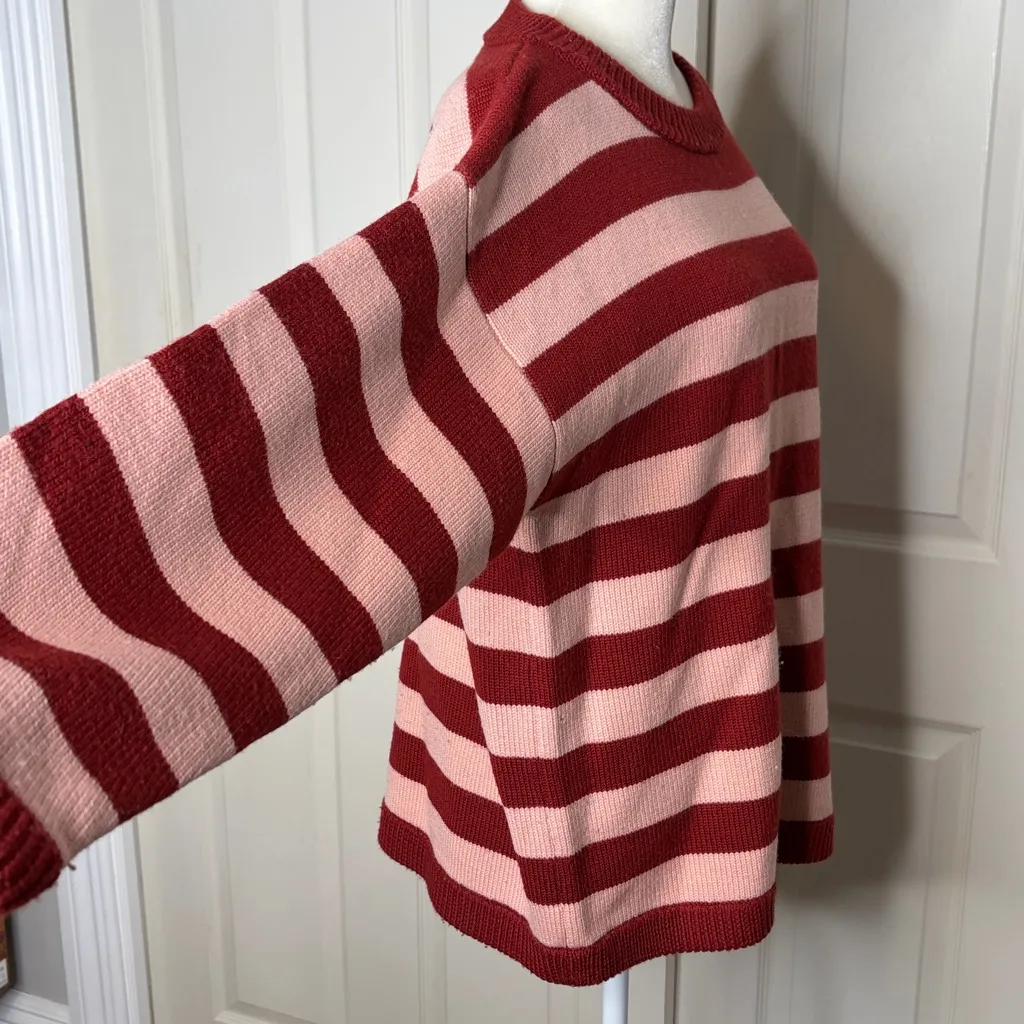 EQUIPMENT
Brittan Wool Sweater In Syrah Red And pink jumper size m
B-1 - Image 10