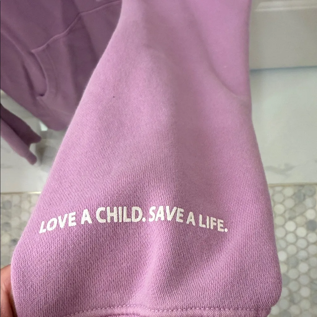 Purple Hoodie Sweater Size XS - Image 4