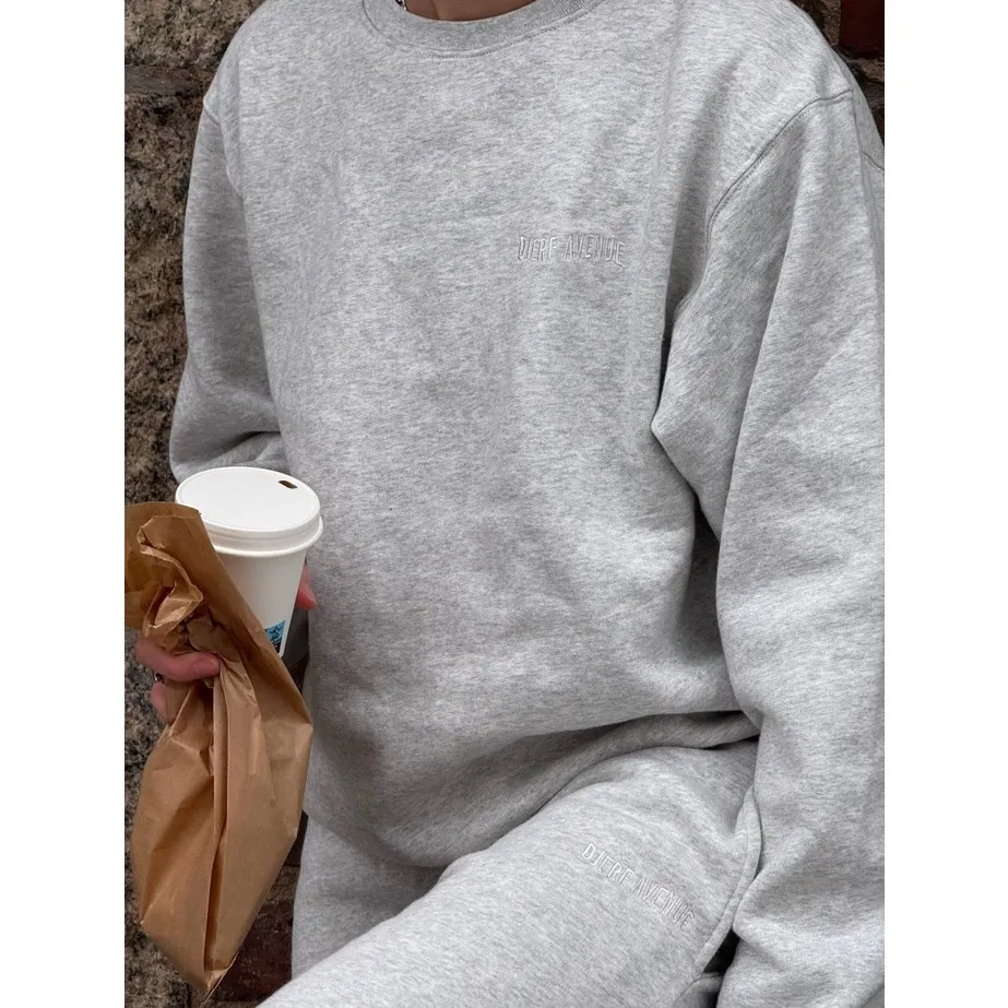 Djerf Avenue Staple Sweatshirt Grey Gray Size XS - Image 2