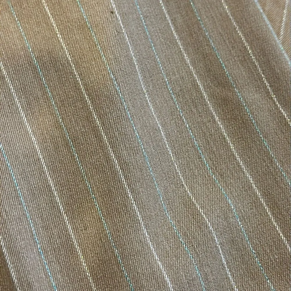 Worthington Stretch Stain Repellent Tan with Metallic Pinstripes Pants - Image 2