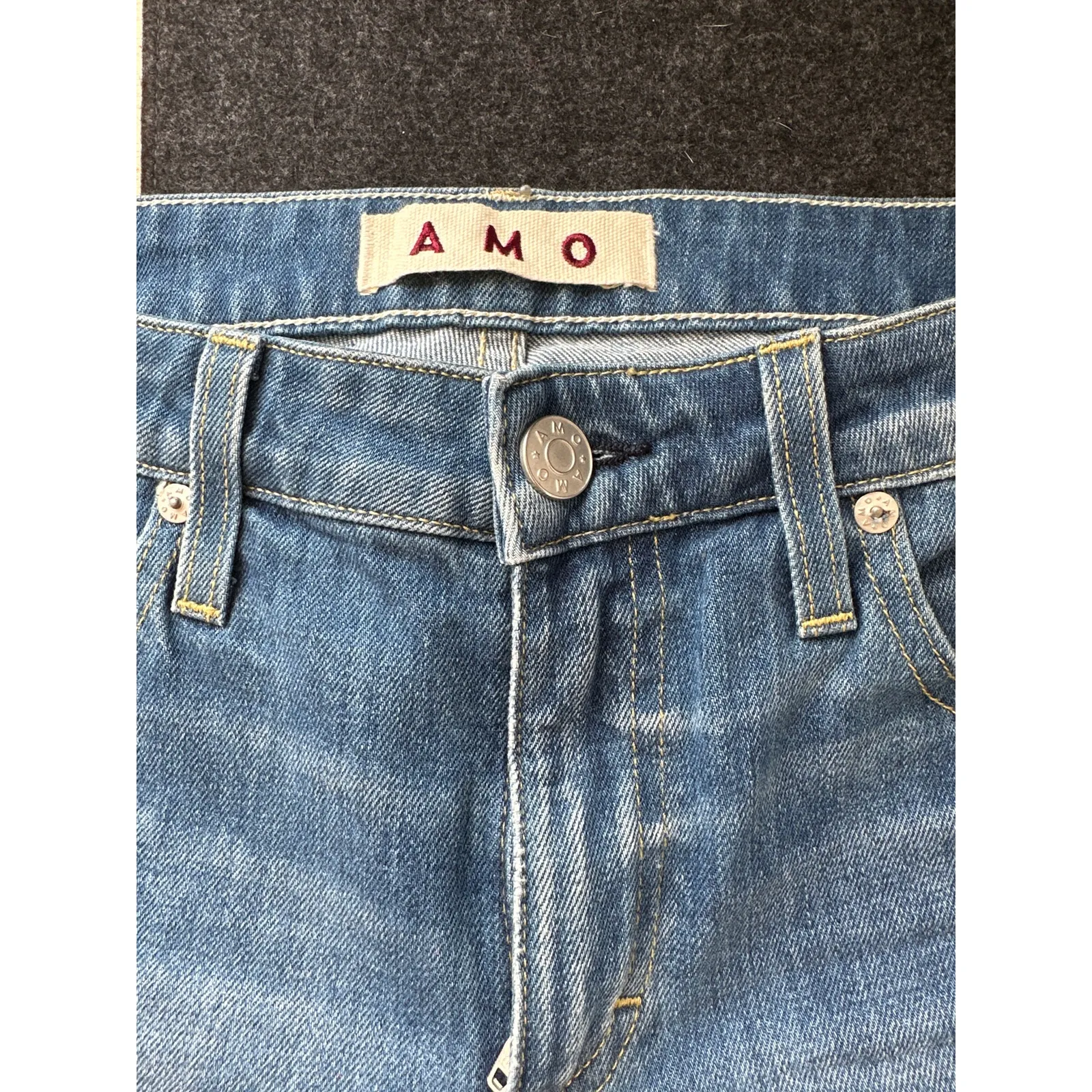 AMO Denim Jane Old School, NWOT, Size 28 Blue - Image 4