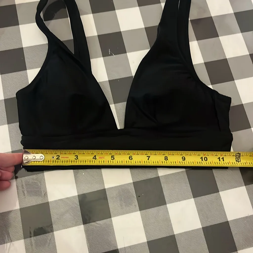 Aerie Women’s Black Plunge Bikini Top Size Small - Image 10