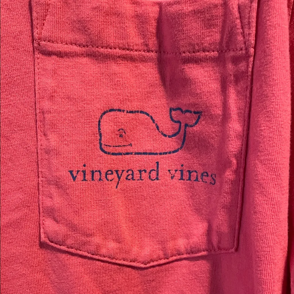 Vineyard Vines Coral Long Sleeve Hoodie - Image 3